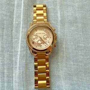 Michael Kors Gold Watch - Needs Battery